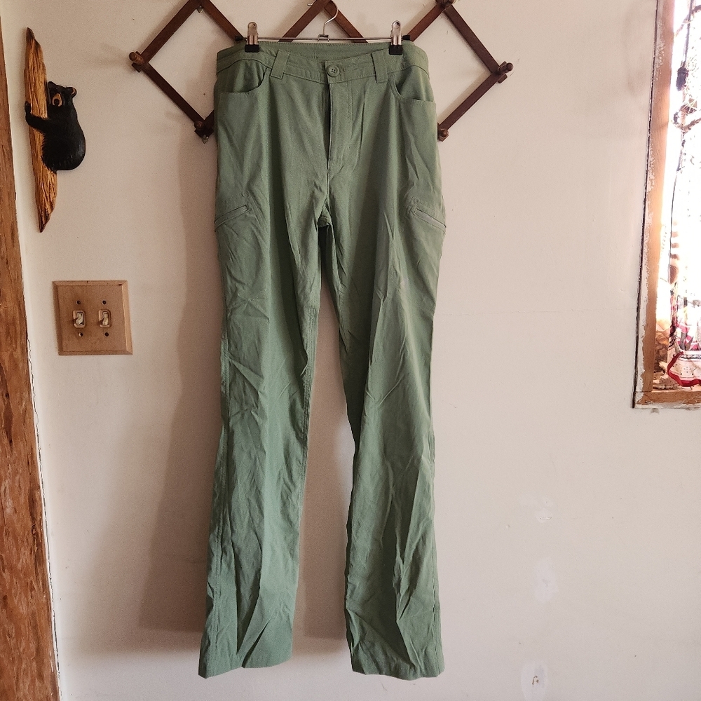 Eddie Bauer Ascension Hiking Pant Stretch Green 12 Tall